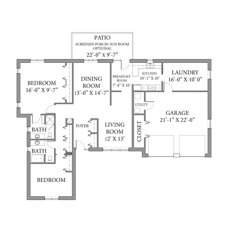2 Bedroom 2 Bath Estates 0921f80e