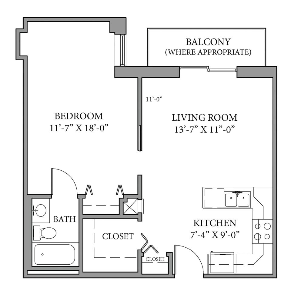 Expanded 1 Bedroom 1 Bath Suites 8836f98a